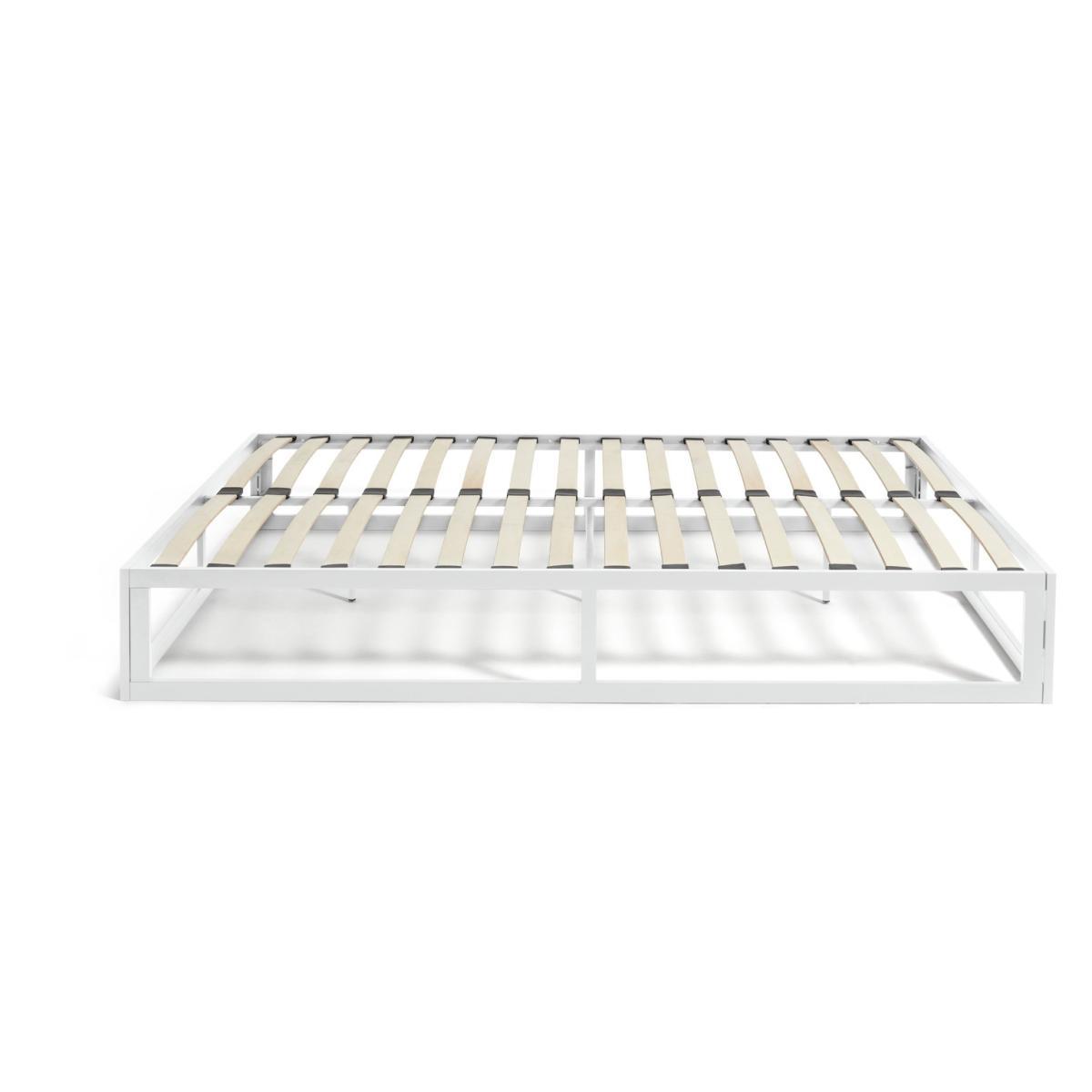 Habitat Platform Double Bed Frame - White – image 3