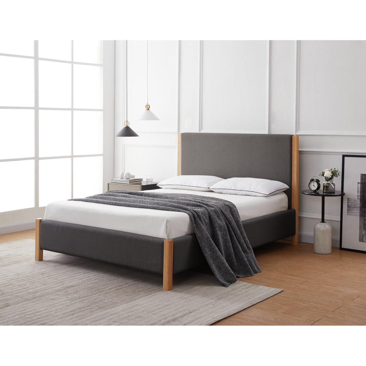 Habitat Rafa Double Bed Frame - Charcoal – image 2
