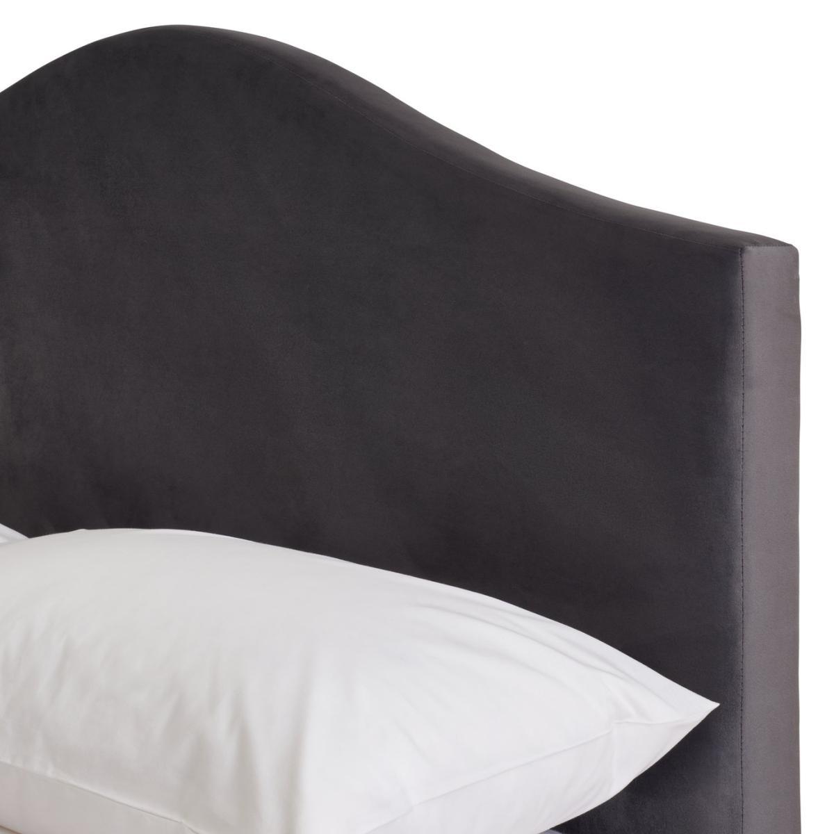 Habitat Maddison Velvet Double Bed Frame - Grey – image 7