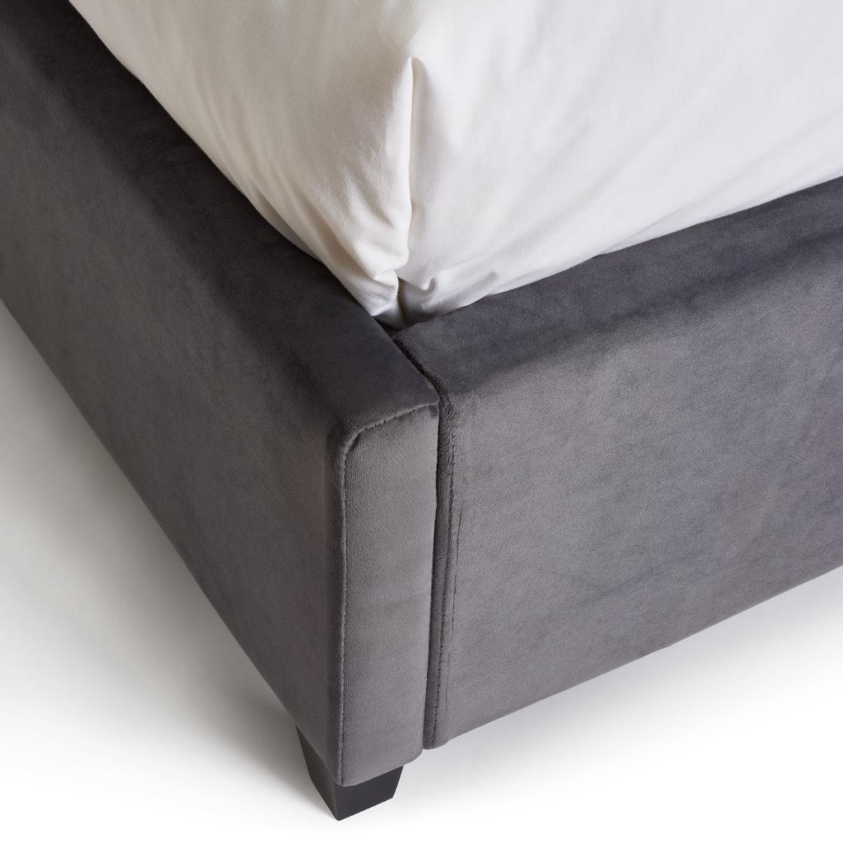 Habitat Maddison Velvet Double Bed Frame - Grey – image 8