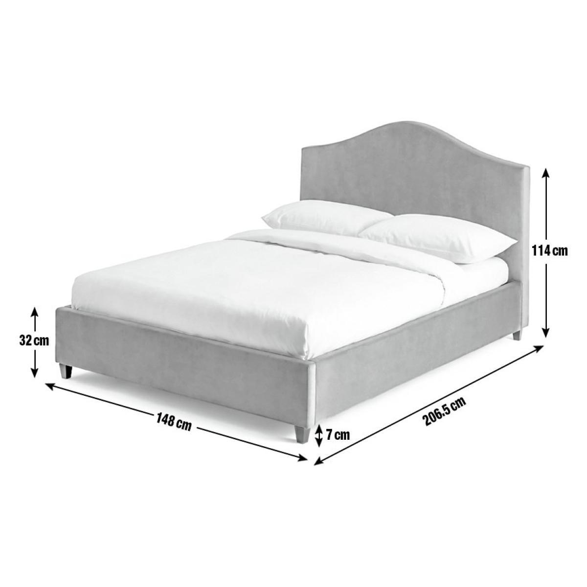 Habitat Maddison Velvet Double Bed Frame - Grey – image 10