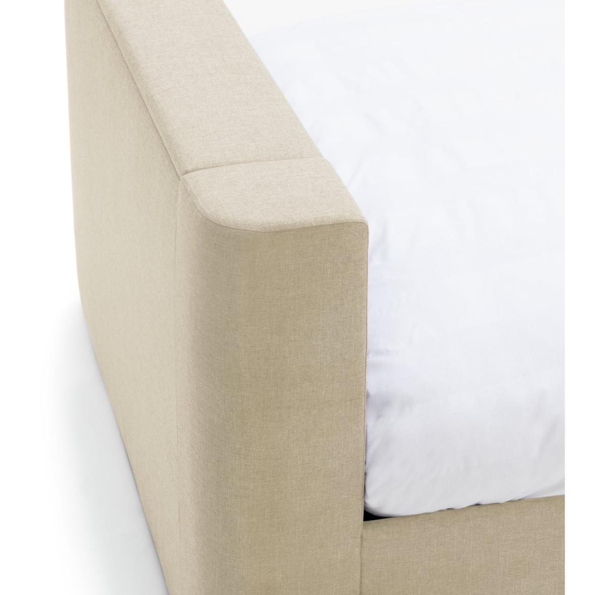 Habitat Jakob Double TV Ottoman Fabric Bed Frame-Natural – image 11
