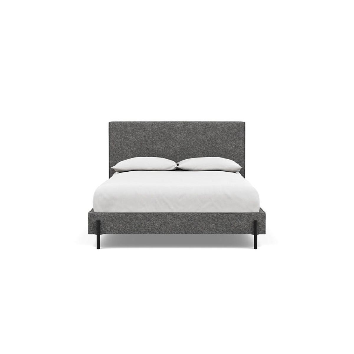 Heal's Tortona Double Bed Melton Wool Shale Black Feet – image 2