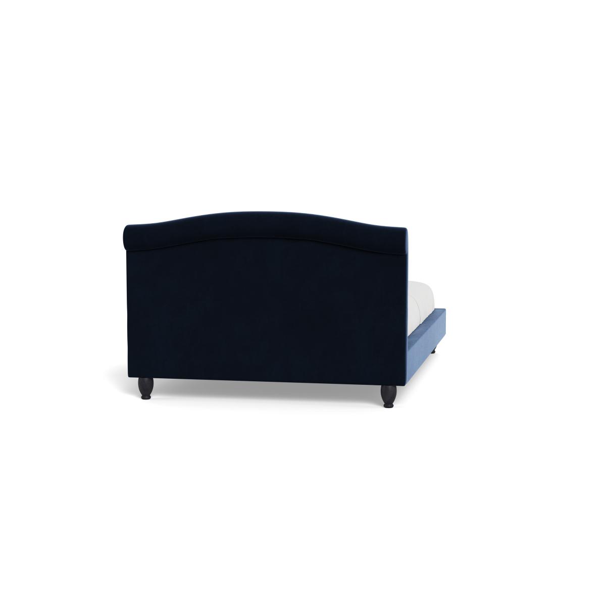 Heal's Devon Double Bed Smart Velvet Dusk Black Beech Feet – image 6