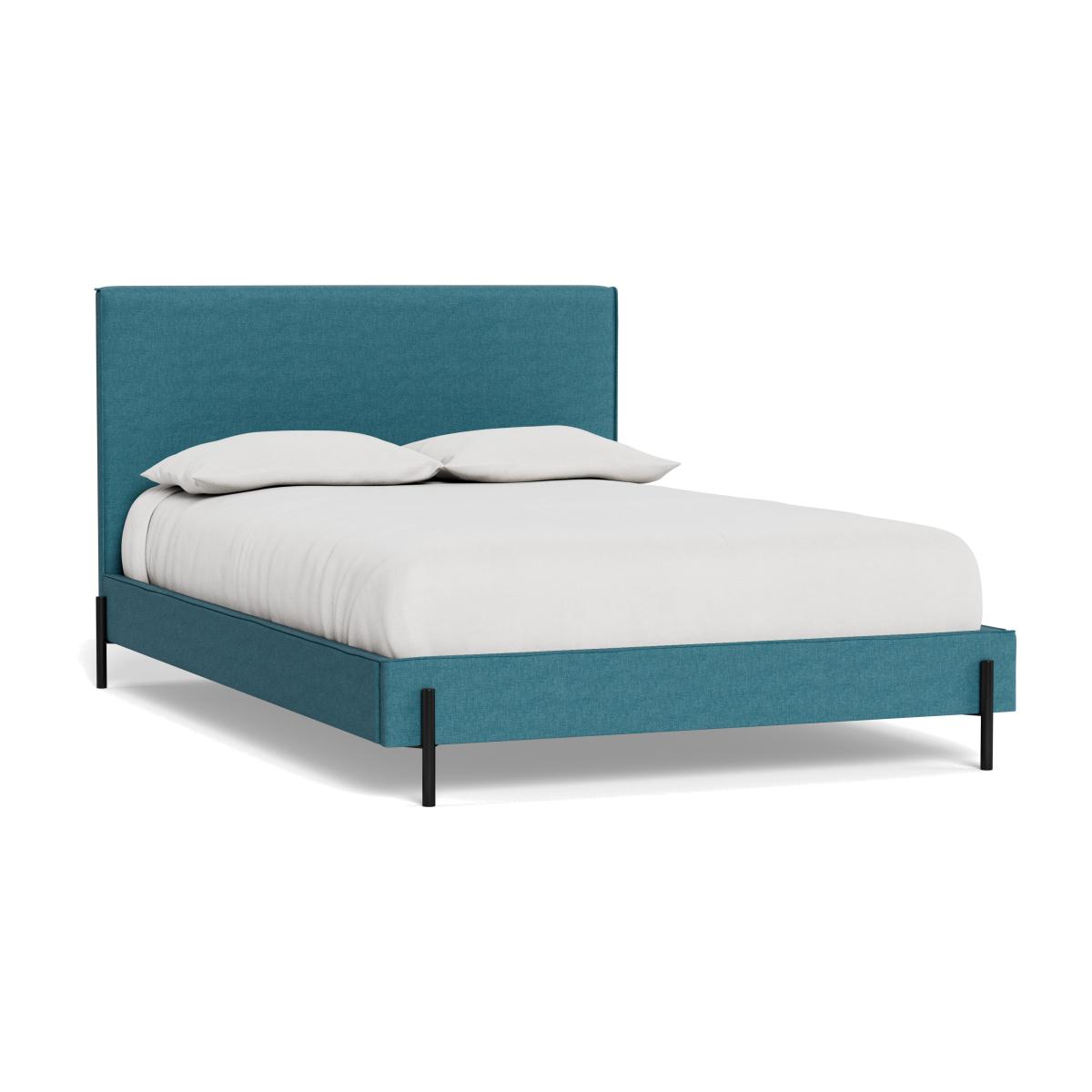 Heal's Tortona Double Bed Brushed Cotton Cadet Black Feet – image 1
