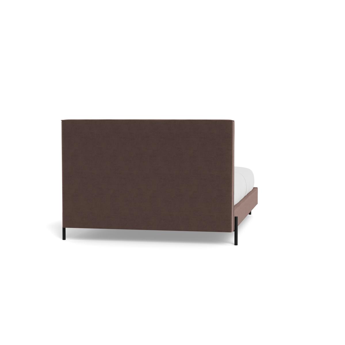Heal's Tortona Double Bed Velvet Mink Black Feet – image 6