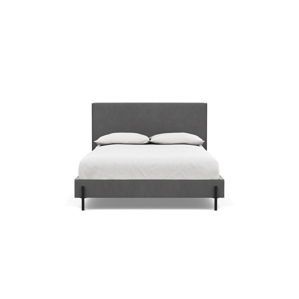 Heal's Tortona Double Bed Smart Velvet Mercury Black Feet – image 2