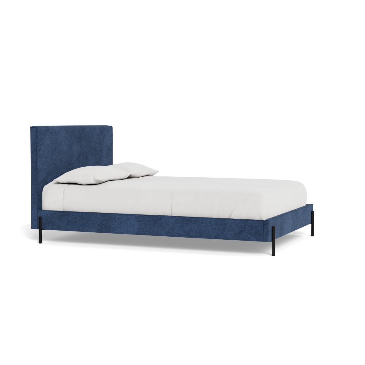 Heal's Tortona Double Bed Broad Weave Lagoon Black Feet – image 3