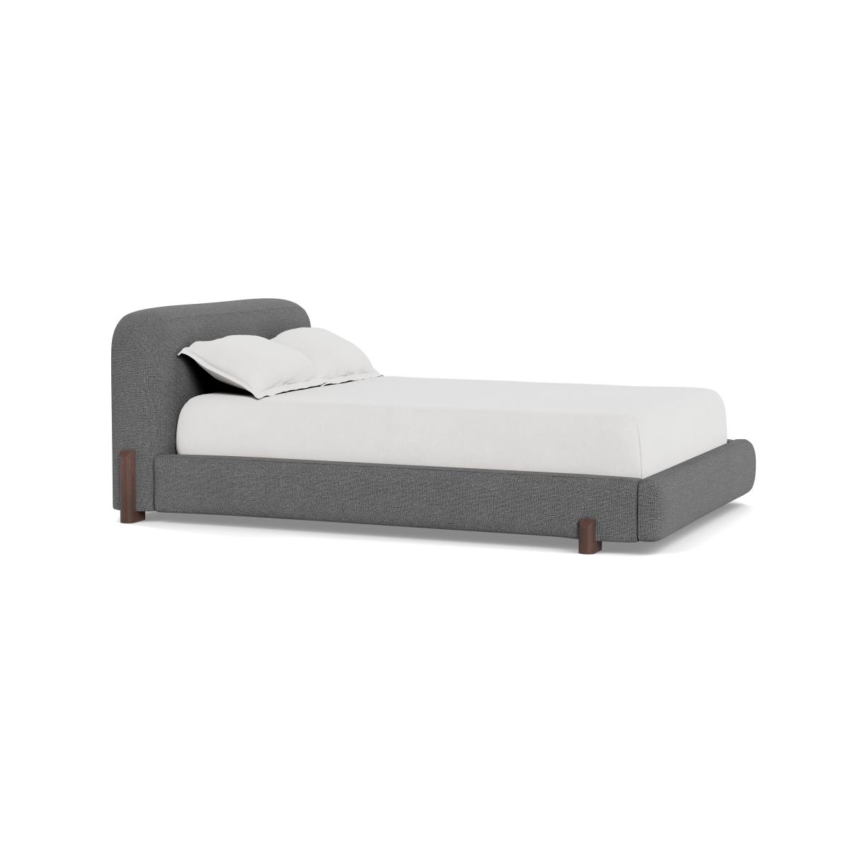 Heal's Nuvola Double Bed Tejo Recycled Noir Natural Oak Feet - Heal's UK Bedroom Furniture – image 2