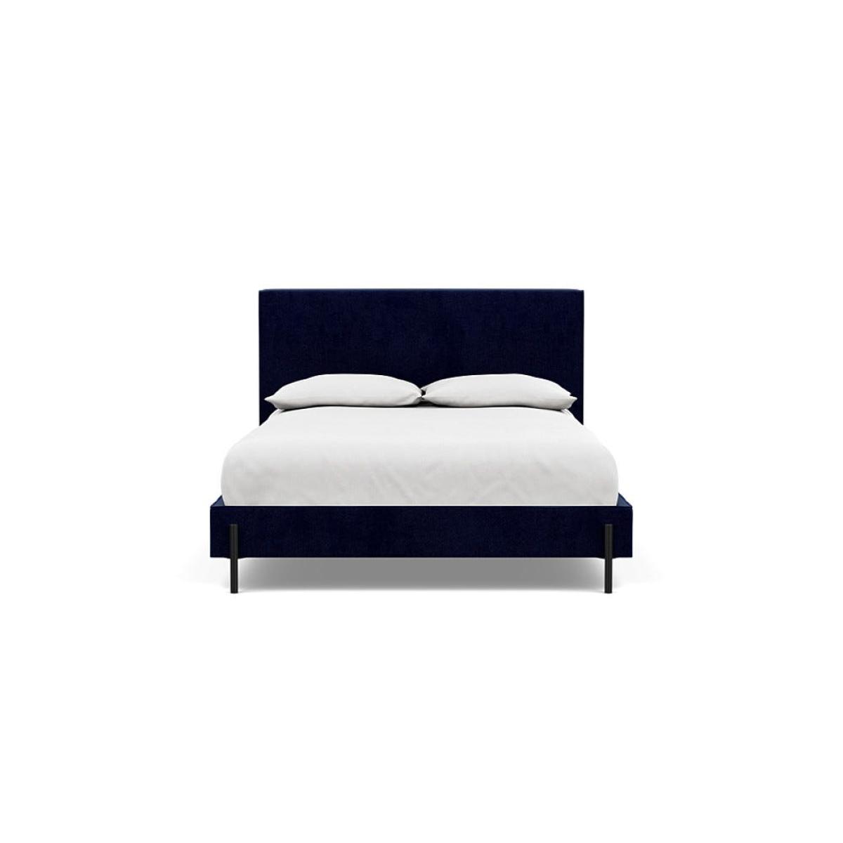 Heal's Tortona Double Bed Smart Luxe Velvet Midnight Black Feet – image 2