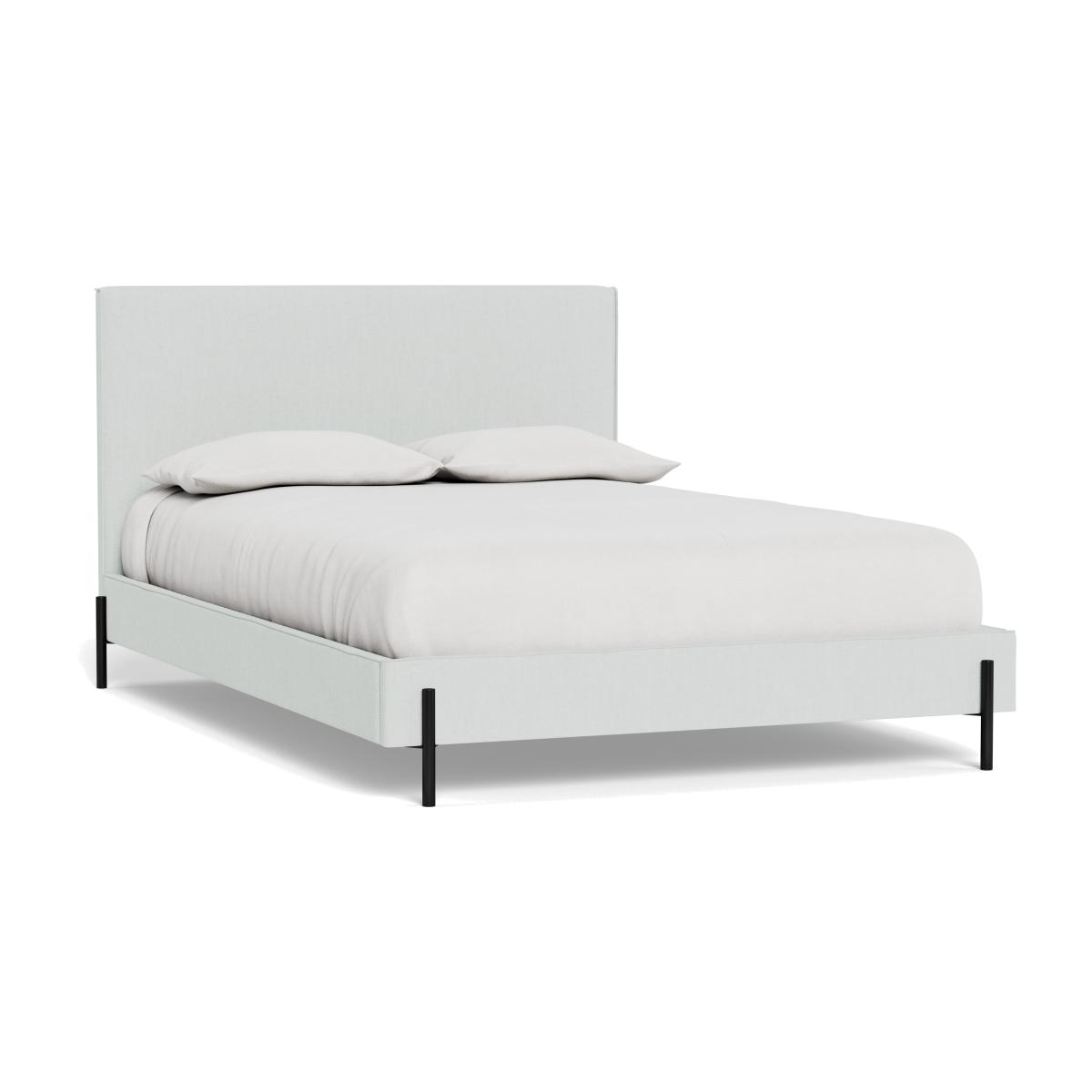 Heal's Tortona Double Bed Broad Weave Tin Black Feet – image 1