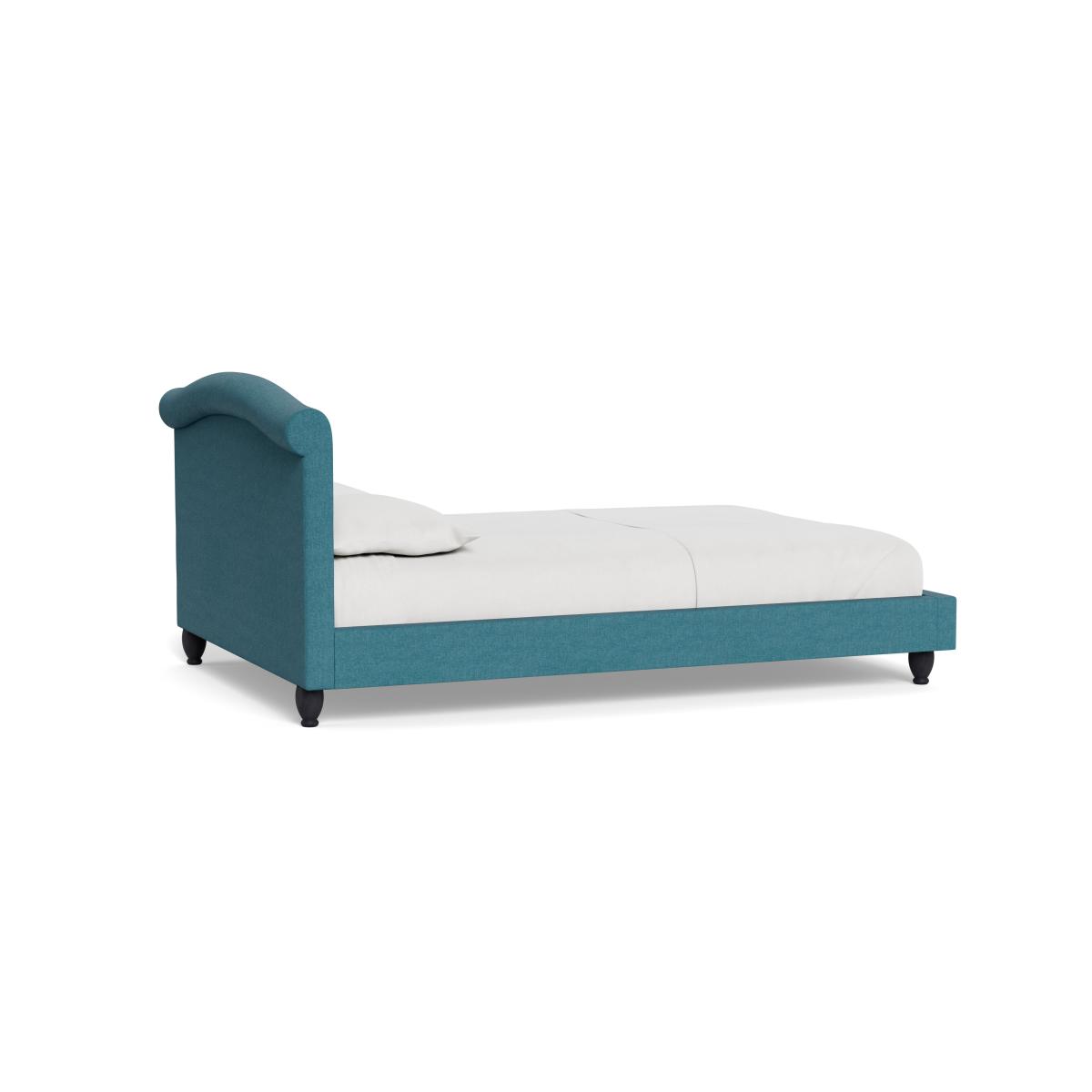 Heal's Devon Double Bed Brushed Cotton Cadet Black Beech Feet – image 5