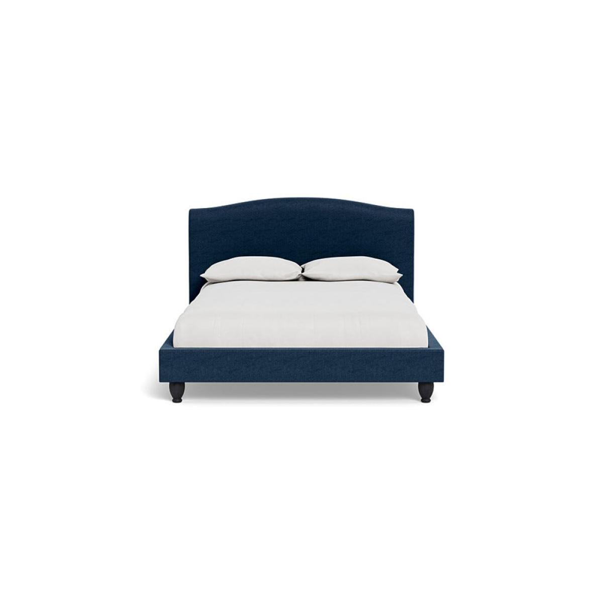 Heal's Devon Double Bed Capelo Linen-Cotton Inkspot Black Beech Feet – image 2