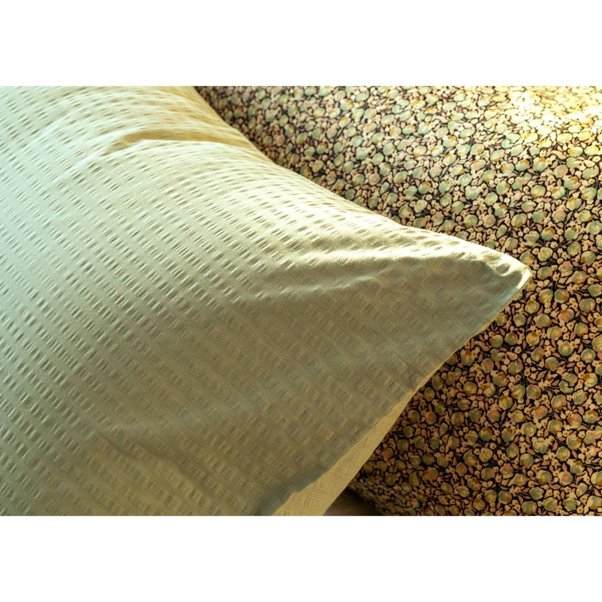 Heal's Seersucker Sage Green Bed Linen Set Double – image 4