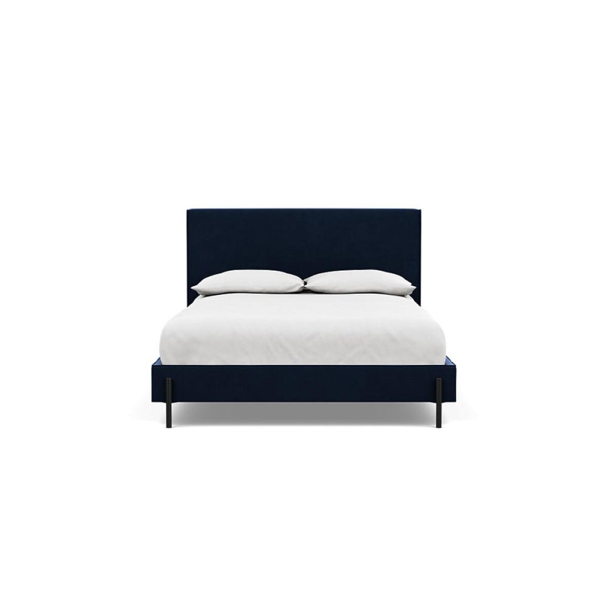 Heal's Tortona Double Bed Smart Velvet Dusk Black Feet – image 2