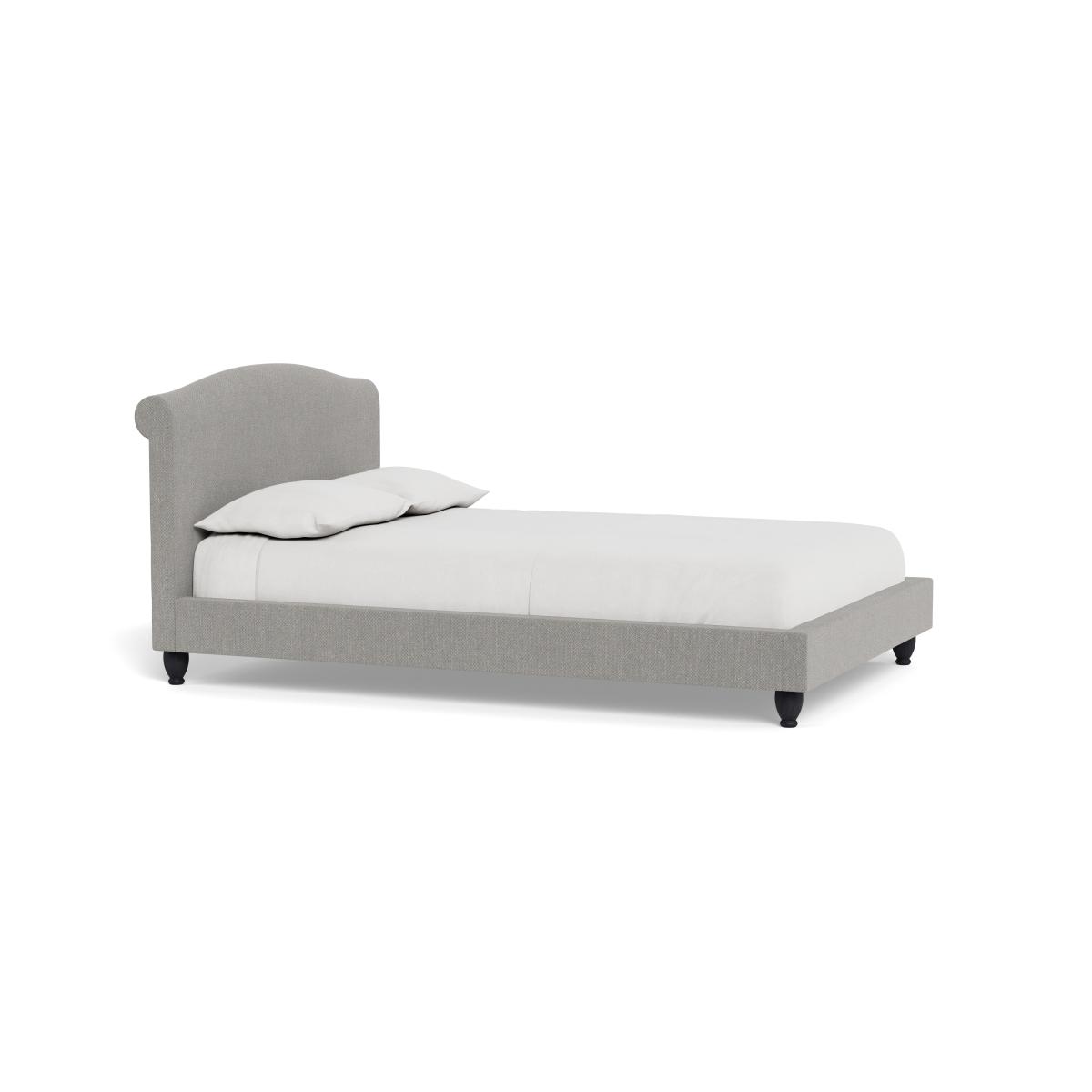 Heal's Devon Double Bed Texture Pale Grey Black Beech Feet – image 3