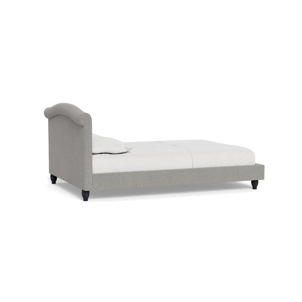Heal's Devon Double Bed Texture Pale Grey Black Beech Feet – image 5