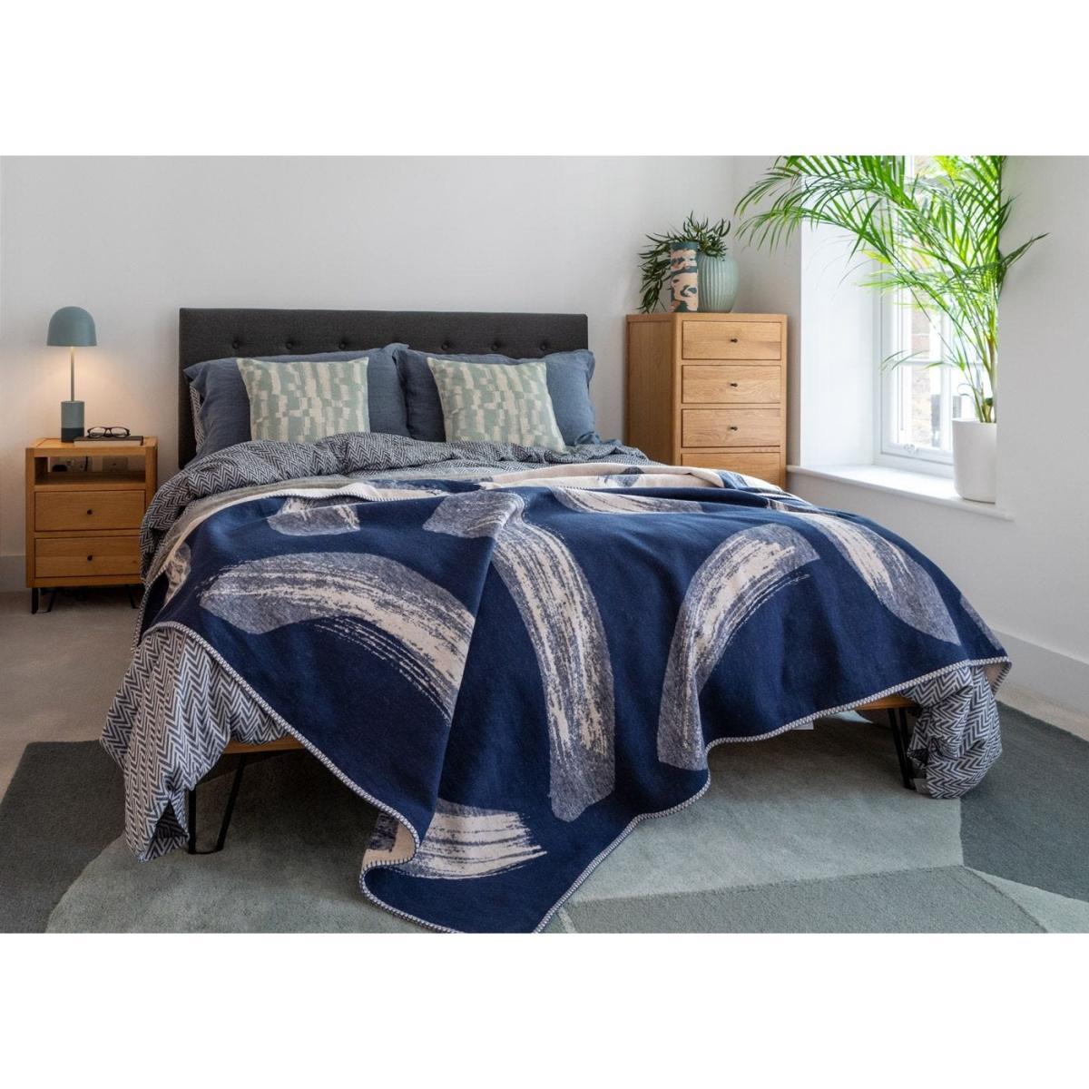 Heal's Brunel Bed Fabric Headboard Double Grey Oak – image 7