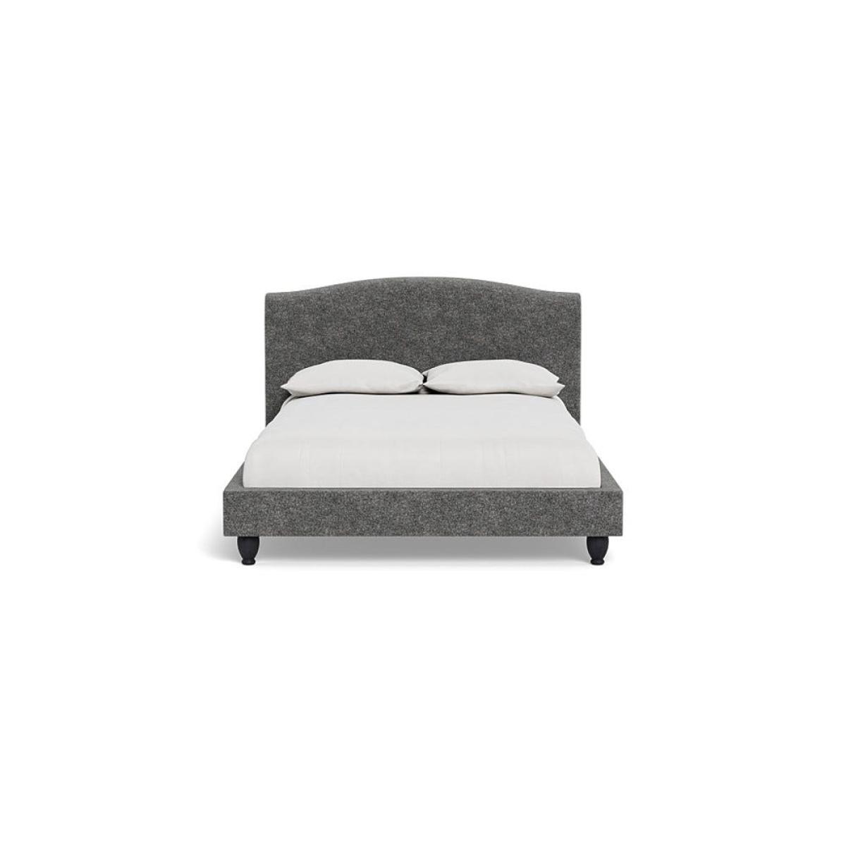 Heal's Devon Double Bed Melton Wool Shale Black Beech Feet – image 2