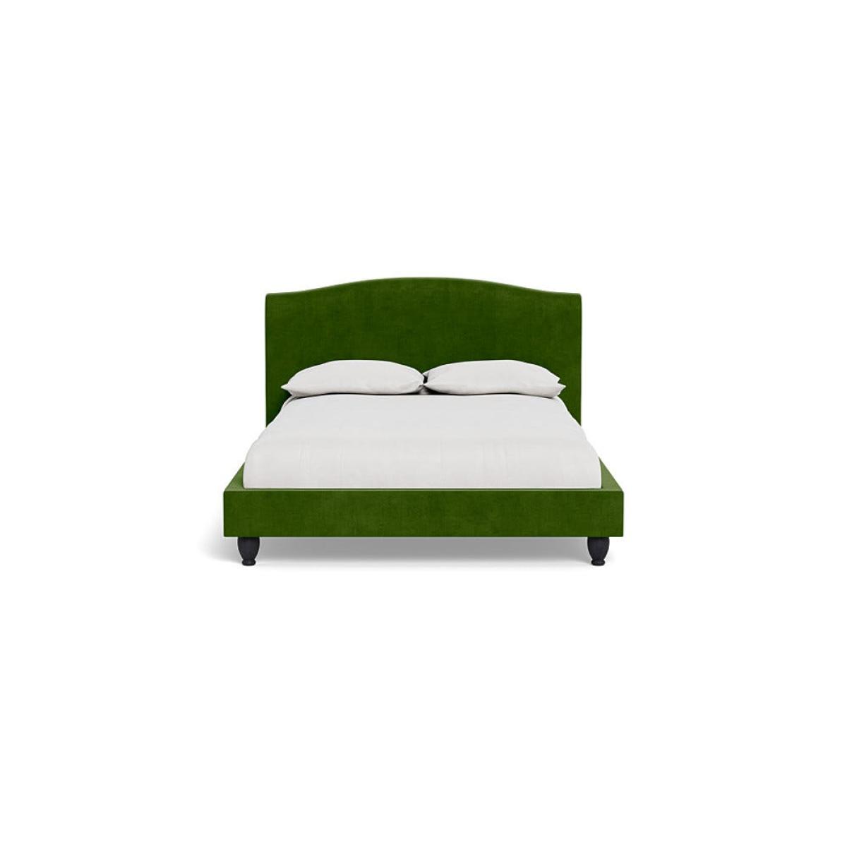 Heal's Devon Double Bed Smart Luxe Velvet Grass Black Beech Feet – image 2