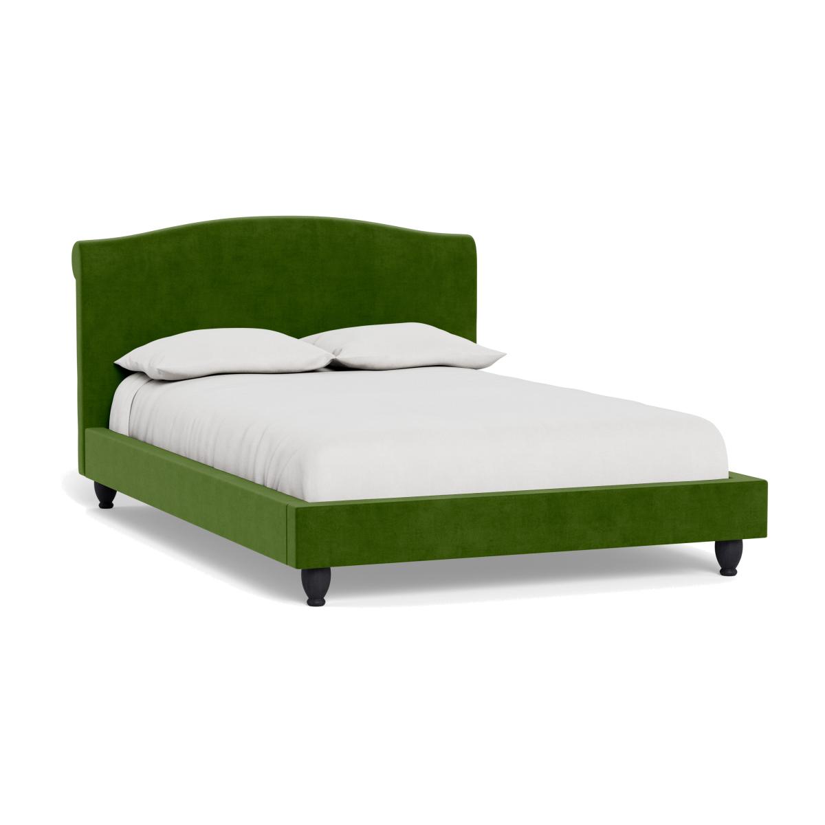 Heal's Devon Double Bed Smart Luxe Velvet Grass Black Beech Feet – image 1