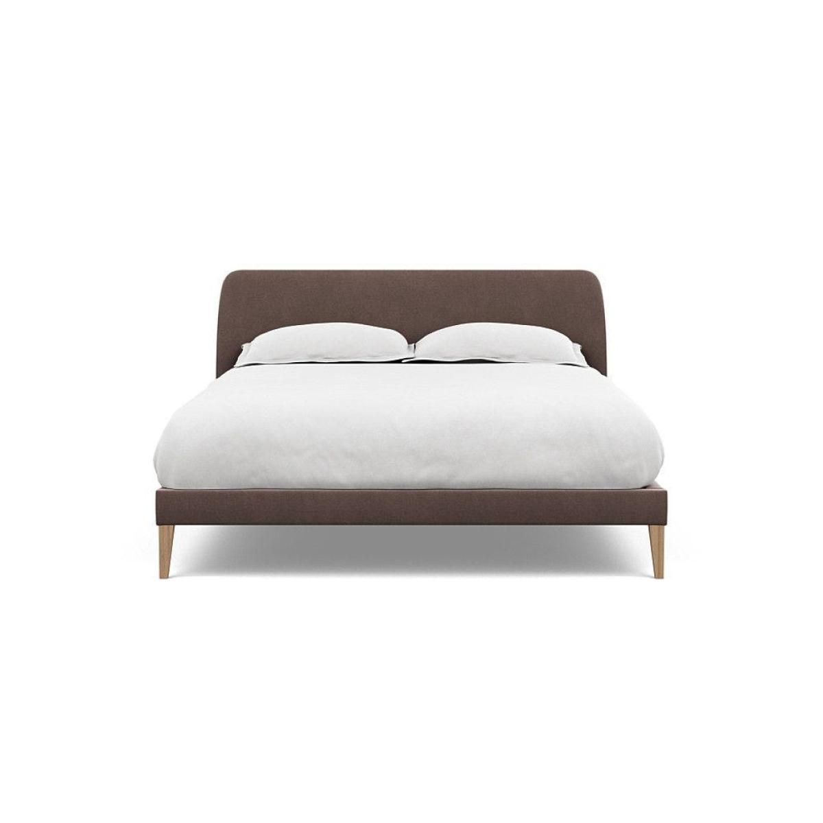 Heal's Wallis Bed Double Velvet Grape Walnut Feet - Heal's UK Bedroom Furniture – image 101