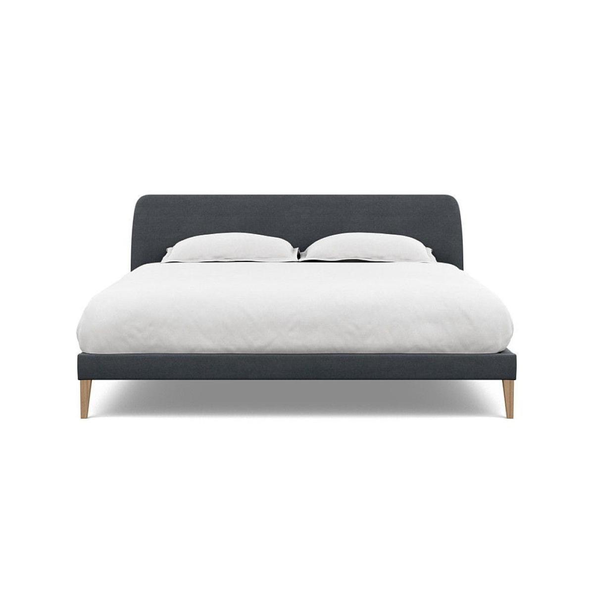 Heal's Wallis Bed Double Velvet Grape Walnut Feet - Heal's UK Bedroom Furniture – image 103