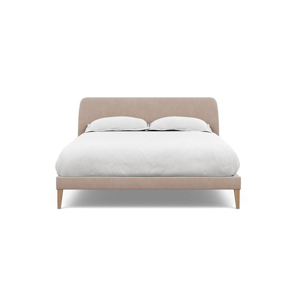 Heal's Wallis Bed Double Velvet Grape Walnut Feet - Heal's UK Bedroom Furniture – image 12