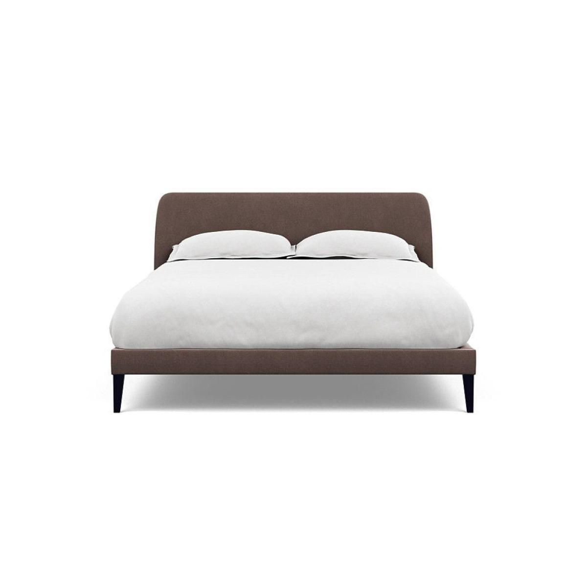 Heal's Wallis Bed Double Velvet Grape Walnut Feet - Heal's UK Bedroom Furniture – image 114