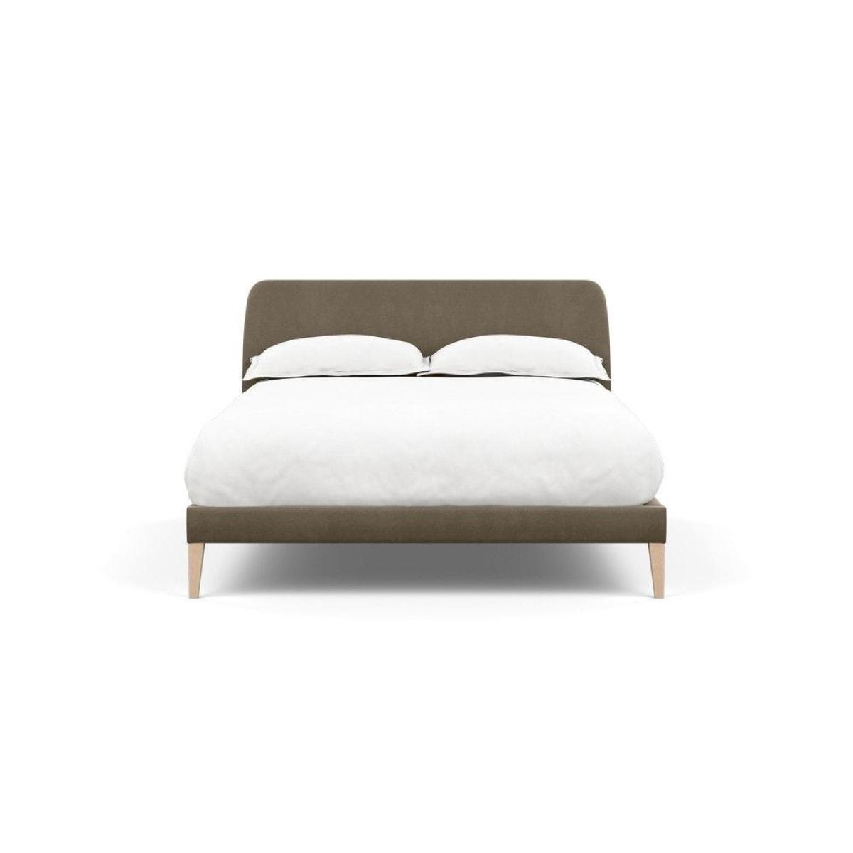 Heal's Wallis Bed Double Velvet Grape Walnut Feet - Heal's UK Bedroom Furniture – image 132