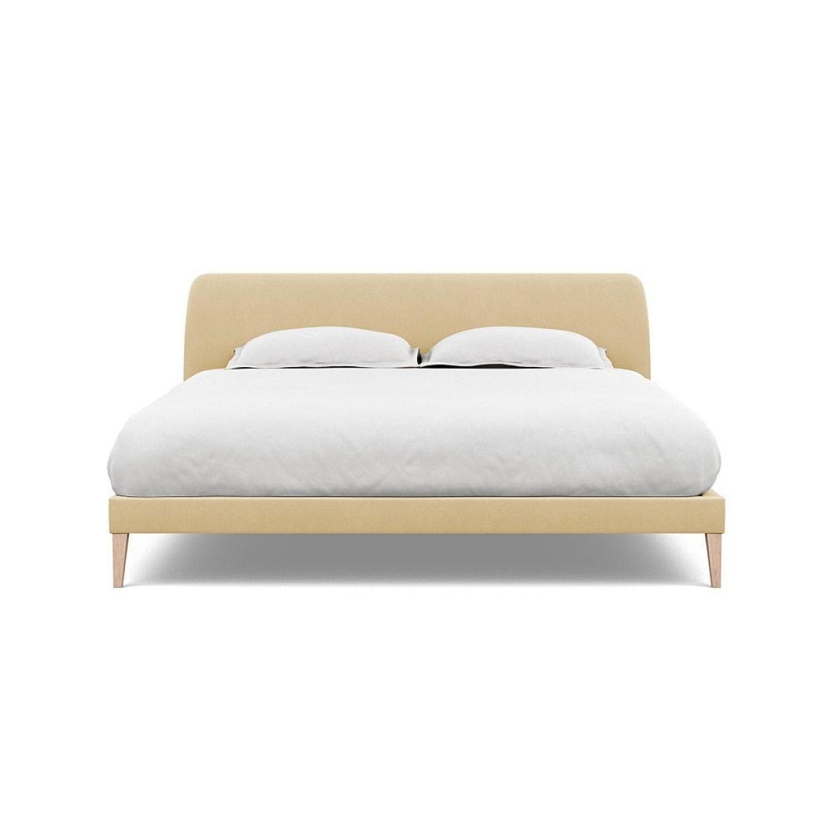 Heal's Wallis Bed Double Velvet Grape Walnut Feet - Heal's UK Bedroom Furniture – image 138