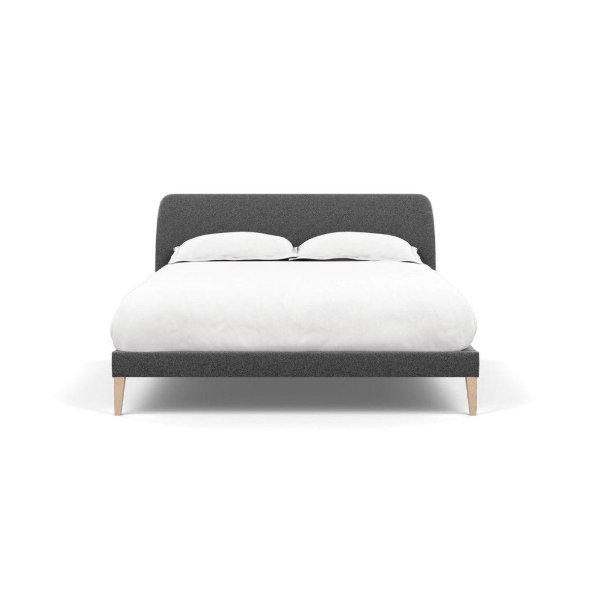 Heal's Wallis Bed Double Velvet Grape Walnut Feet - Heal's UK Bedroom Furniture – image 164