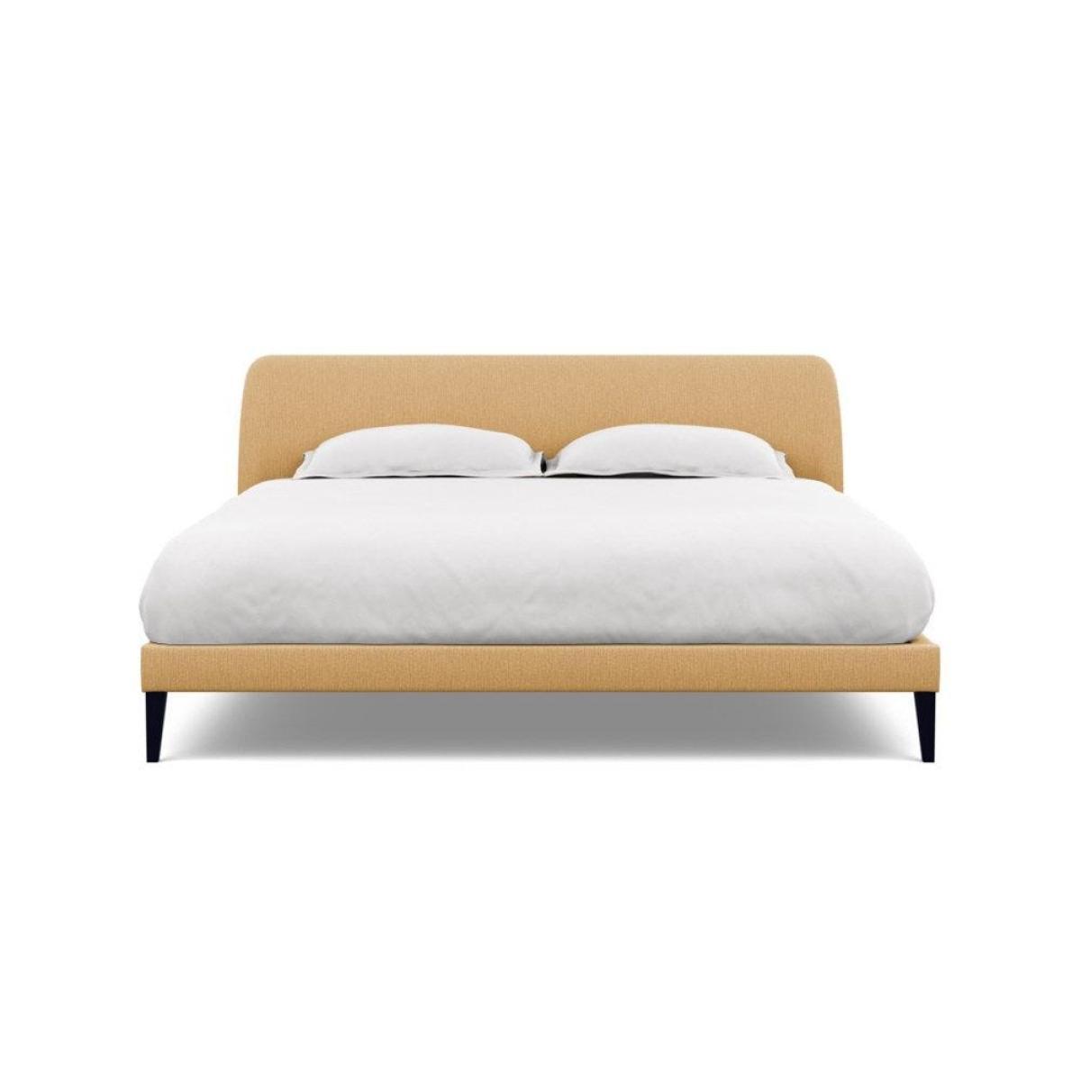 Heal's Wallis Bed Double Velvet Grape Walnut Feet - Heal's UK Bedroom Furniture – image 165