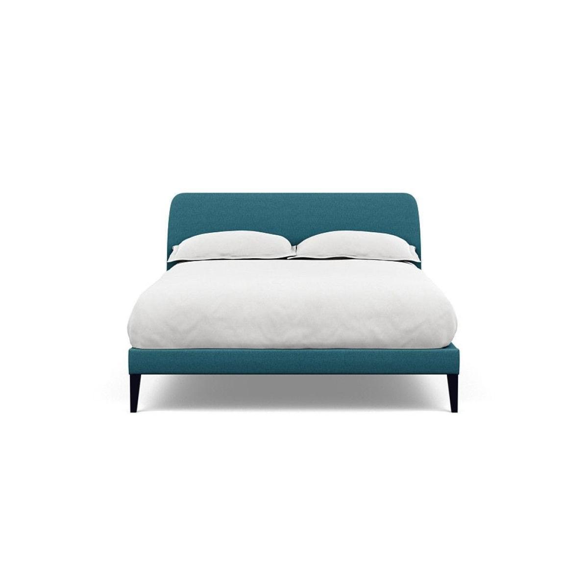 Heal's Wallis Bed Double Velvet Grape Walnut Feet - Heal's UK Bedroom Furniture – image 18