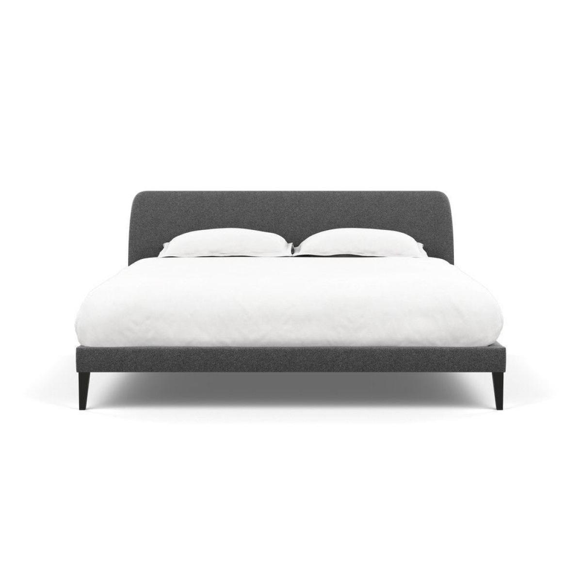 Heal's Wallis Bed Double Velvet Grape Walnut Feet - Heal's UK Bedroom Furniture – image 19