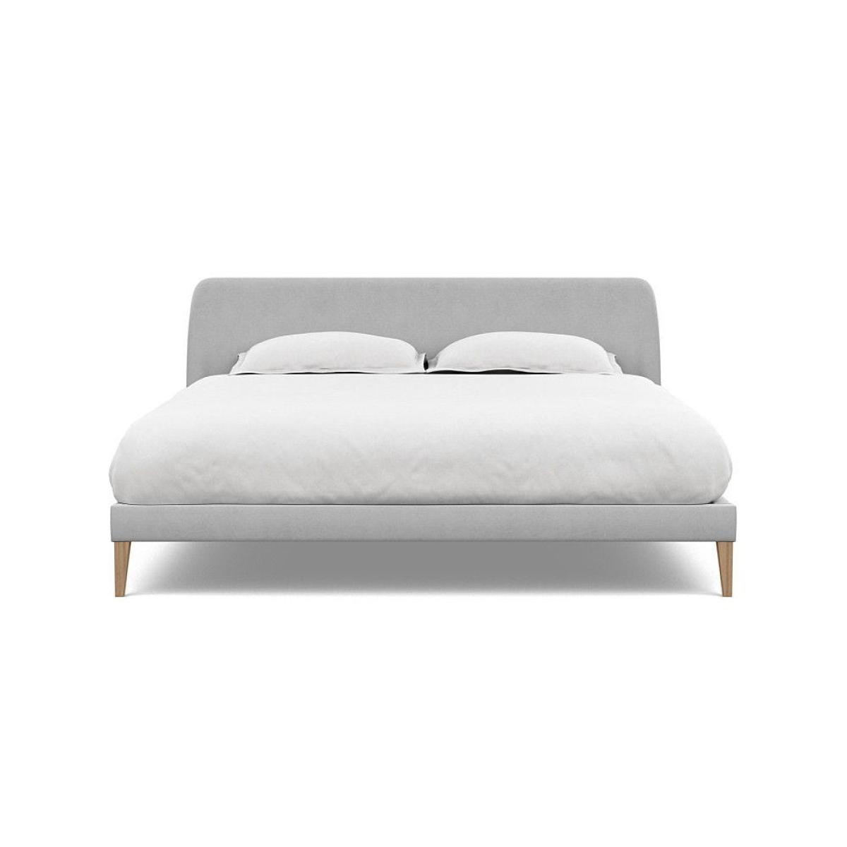 Heal's Wallis Bed Double Velvet Grape Walnut Feet - Heal's UK Bedroom Furniture – image 20