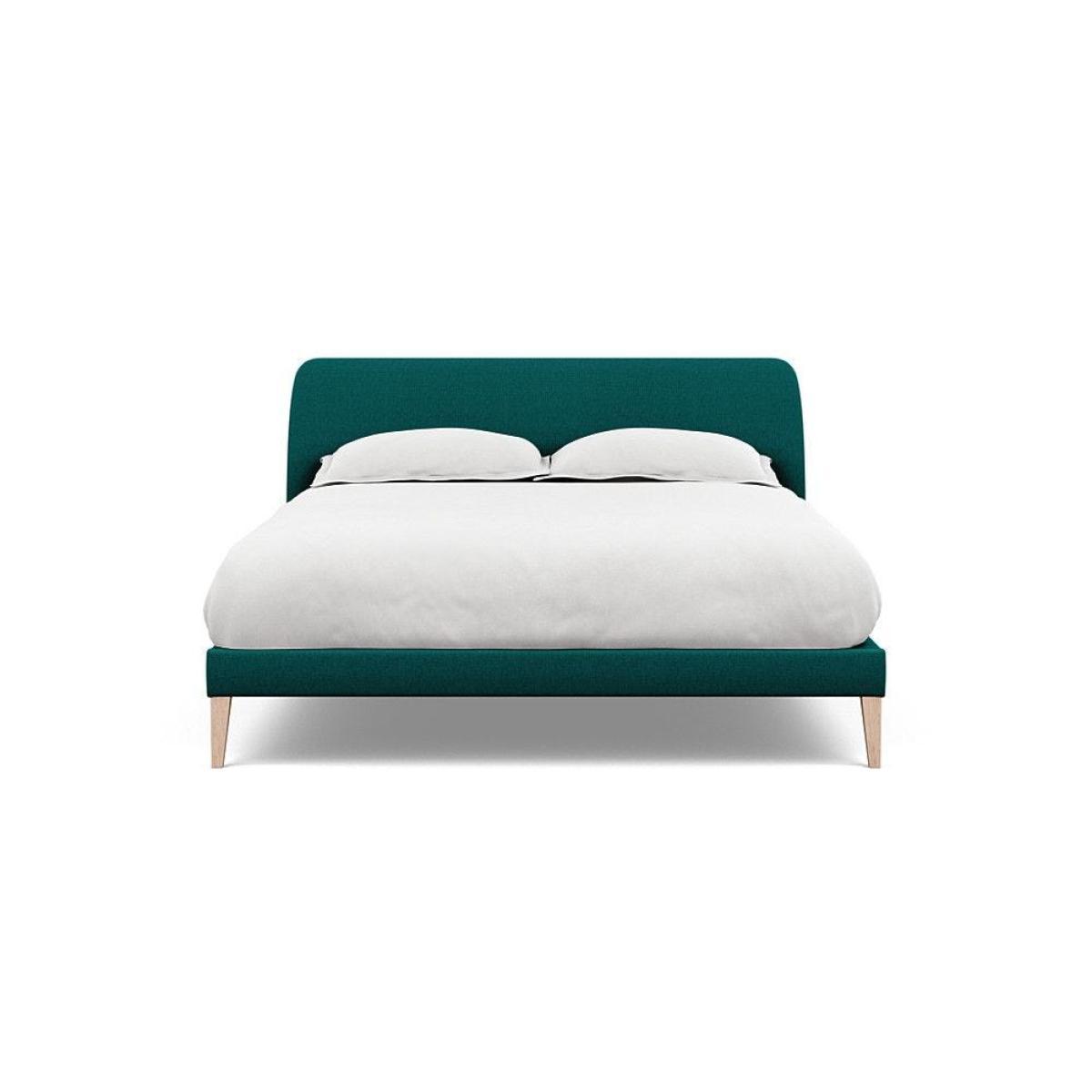 Heal's Wallis Bed Double Velvet Grape Walnut Feet - Heal's UK Bedroom Furniture – image 25