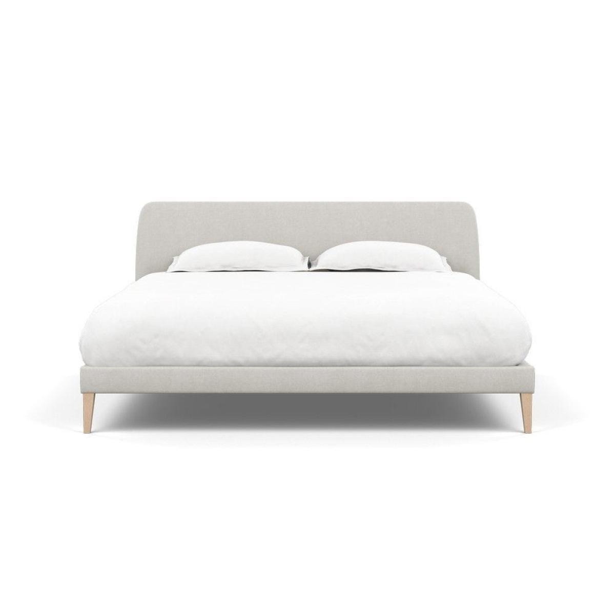 Heal's Wallis Bed Double Velvet Grape Walnut Feet - Heal's UK Bedroom Furniture – image 30