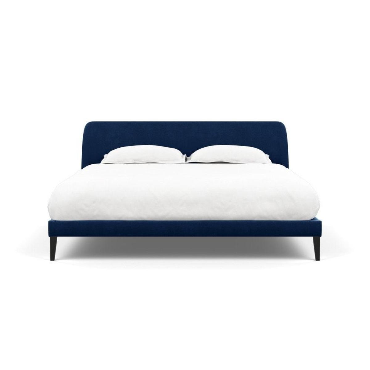 Heal's Wallis Bed Double Velvet Grape Walnut Feet - Heal's UK Bedroom Furniture – image 33