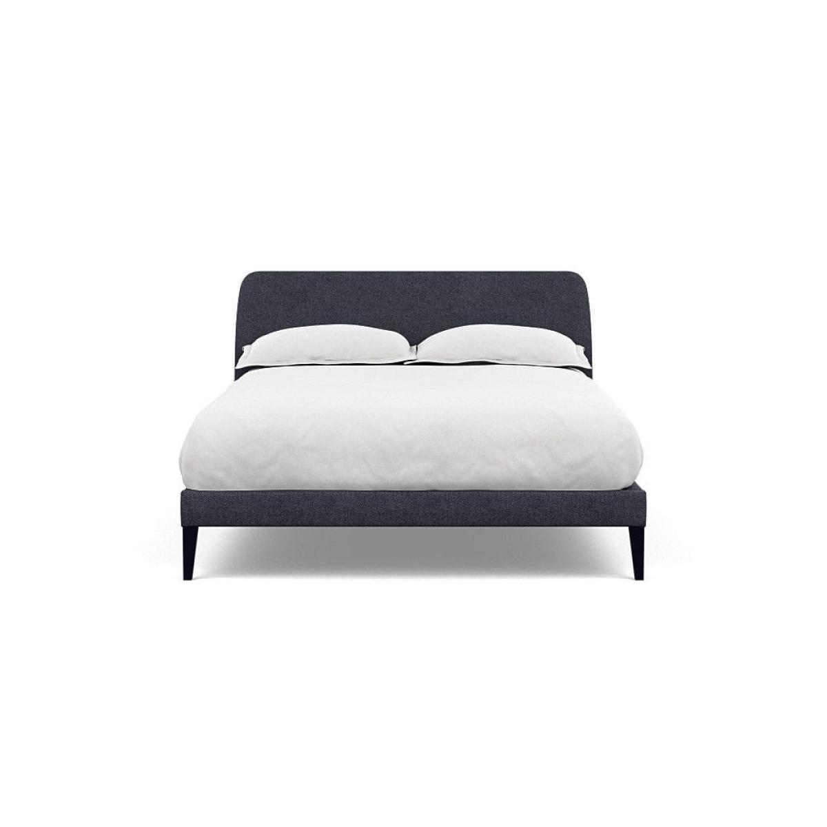 Heal's Wallis Bed Double Velvet Grape Walnut Feet - Heal's UK Bedroom Furniture – image 34