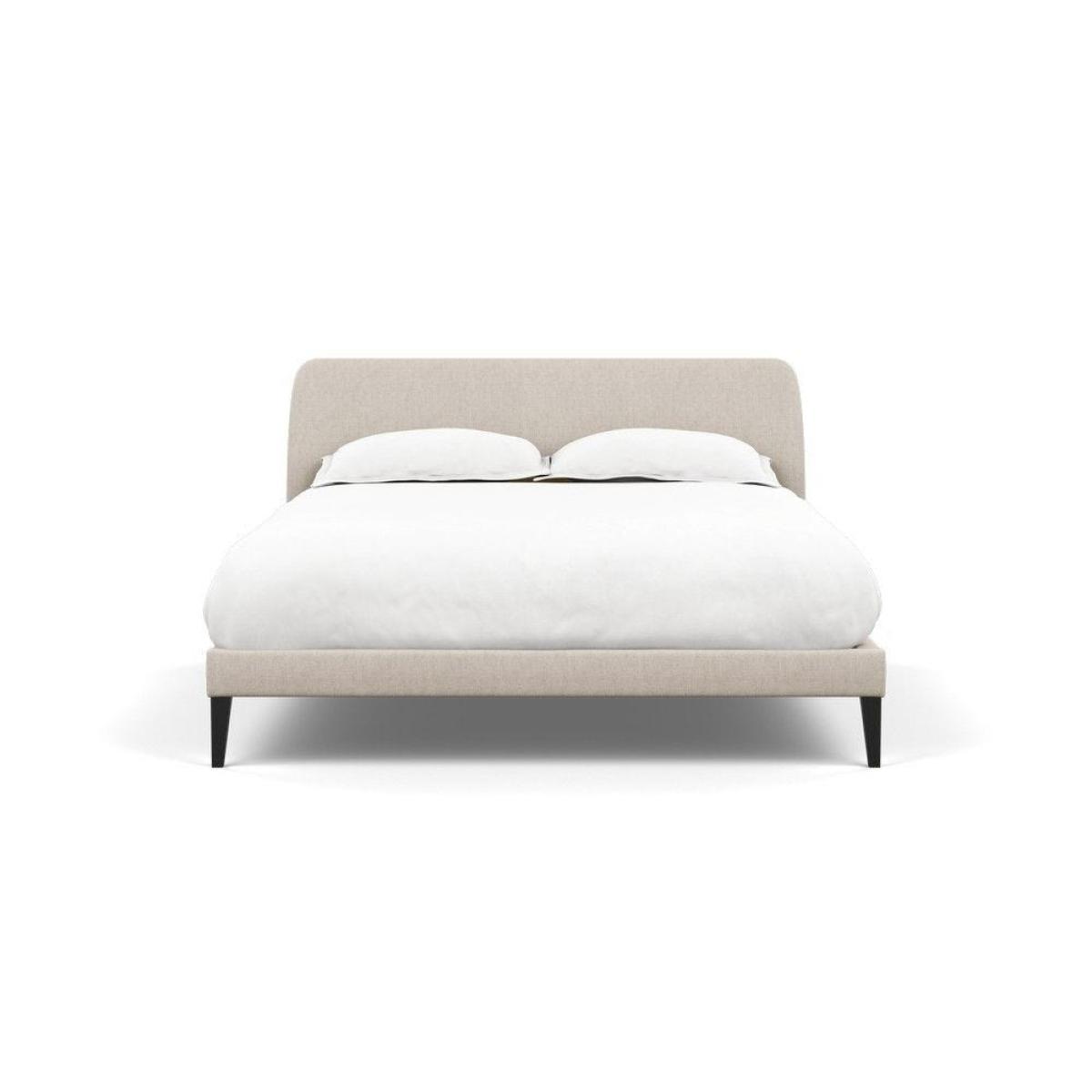 Heal's Wallis Bed Double Velvet Grape Walnut Feet - Heal's UK Bedroom Furniture – image 35