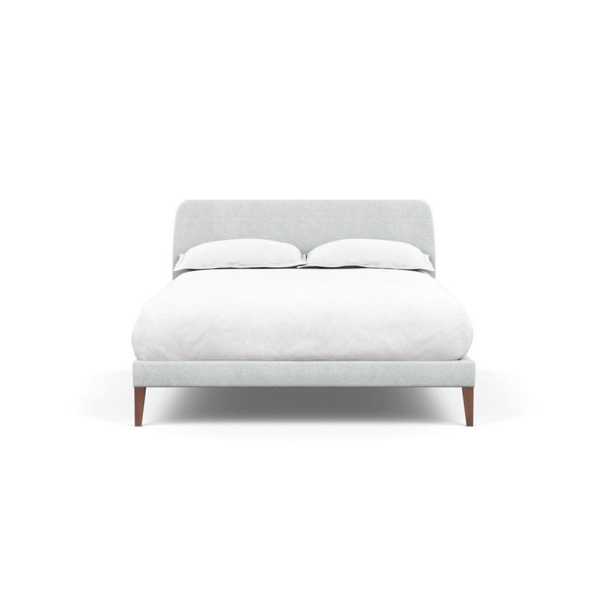 Heal's Wallis Bed Double Velvet Grape Walnut Feet - Heal's UK Bedroom Furniture – image 5