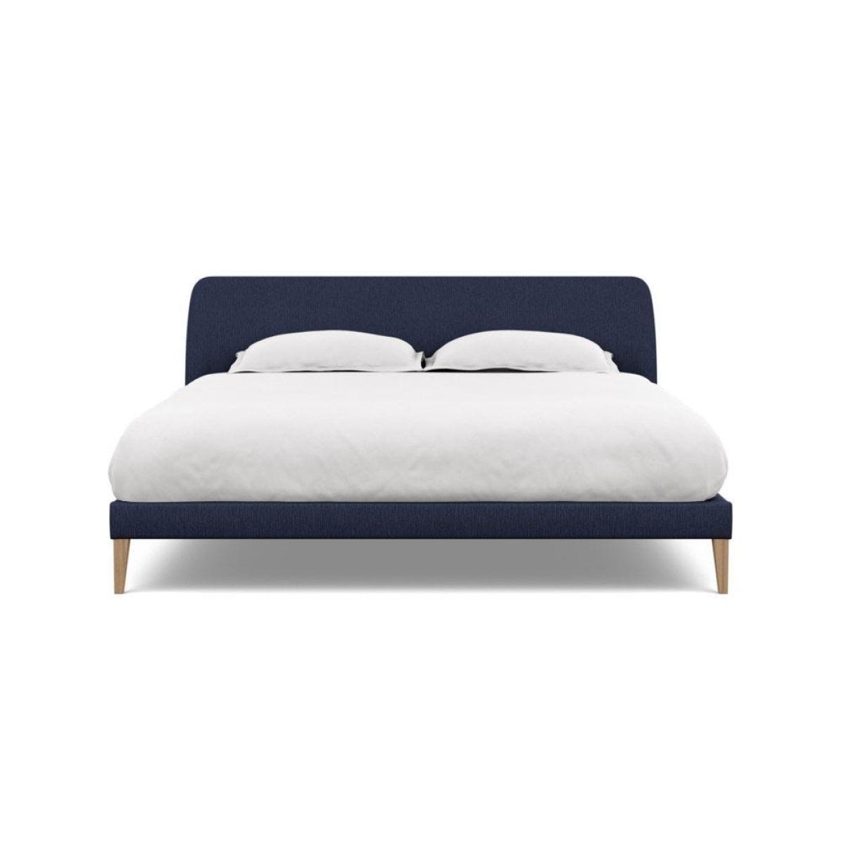Heal's Wallis Bed Double Velvet Grape Walnut Feet - Heal's UK Bedroom Furniture – image 52
