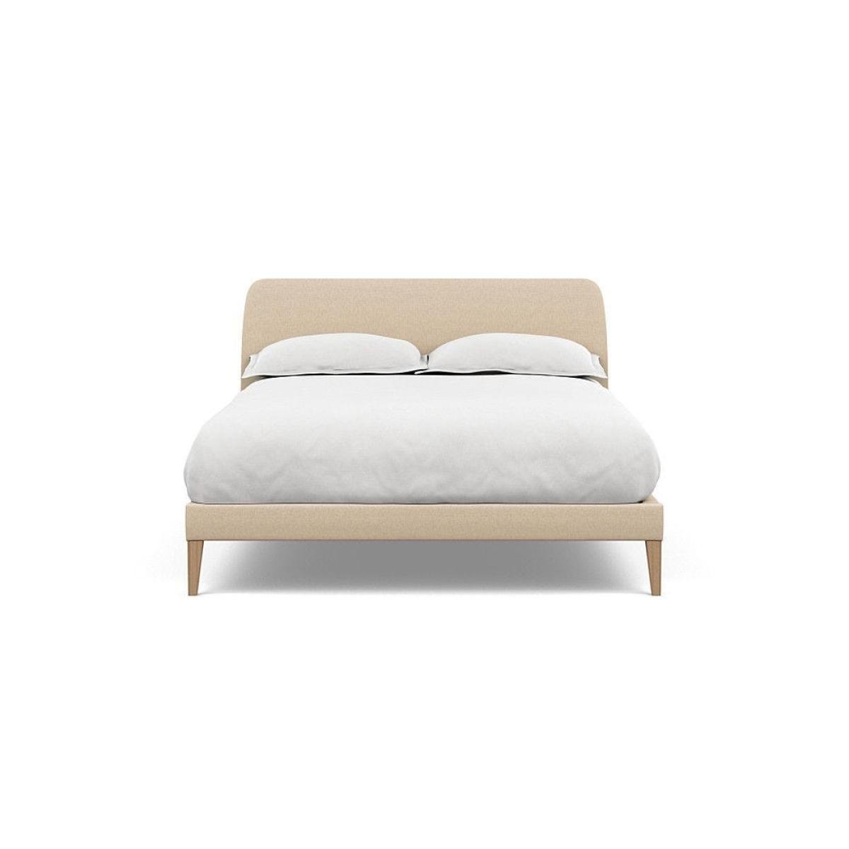 Heal's Wallis Bed Double Velvet Grape Walnut Feet - Heal's UK Bedroom Furniture – image 56
