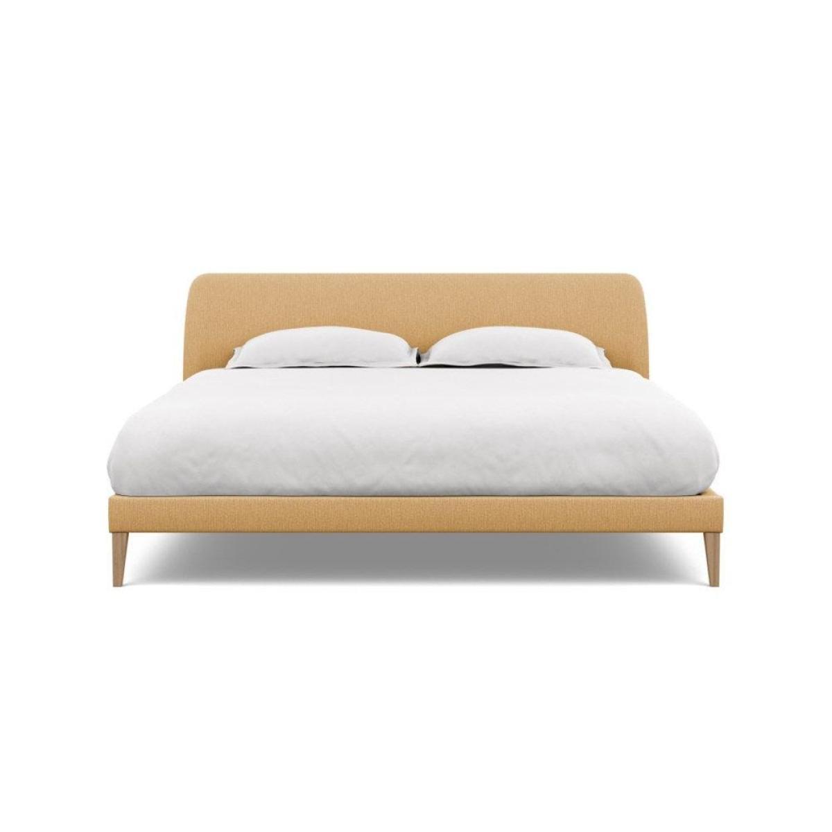 Heal's Wallis Bed Double Velvet Grape Walnut Feet - Heal's UK Bedroom Furniture – image 57