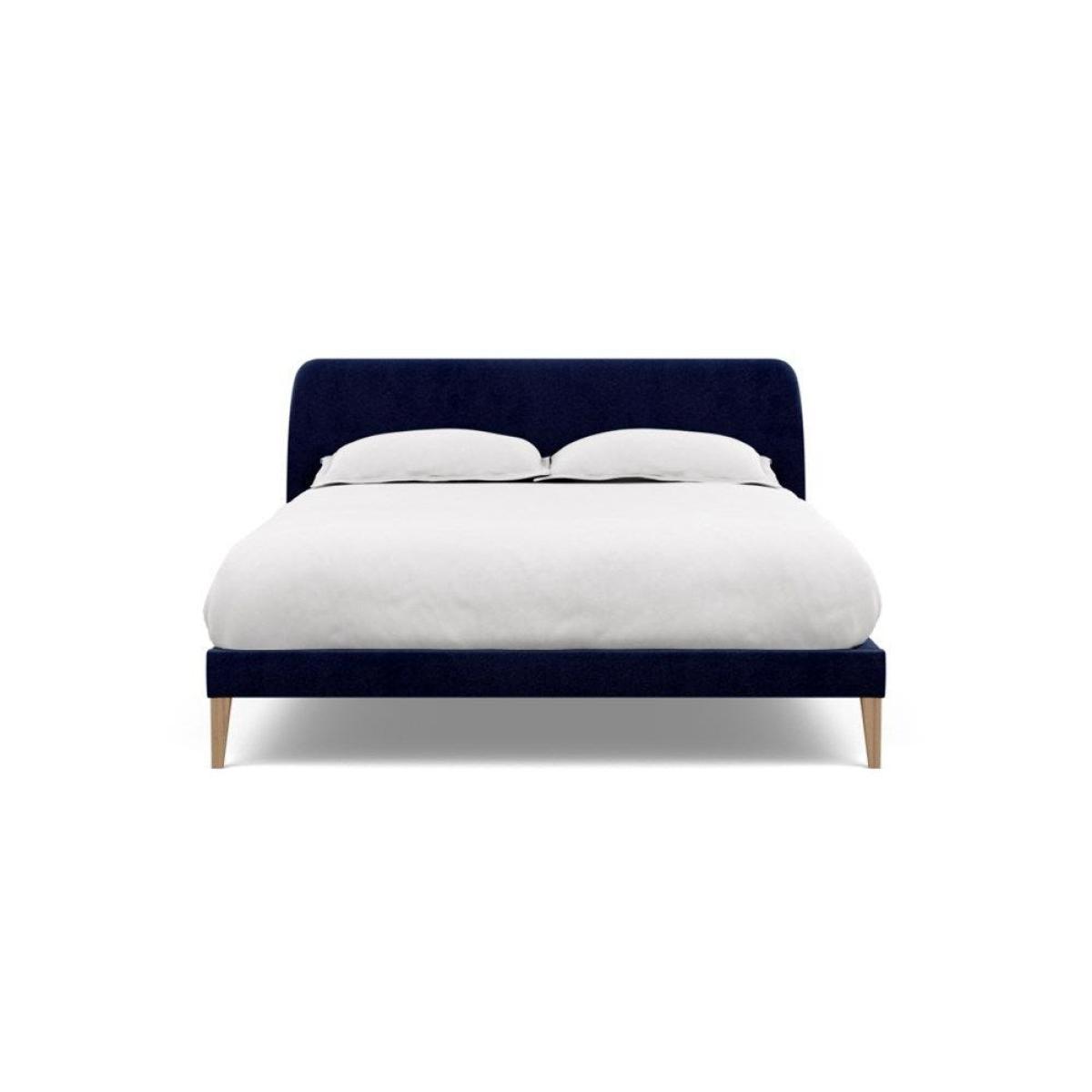 Heal's Wallis Bed Double Velvet Grape Walnut Feet - Heal's UK Bedroom Furniture – image 64