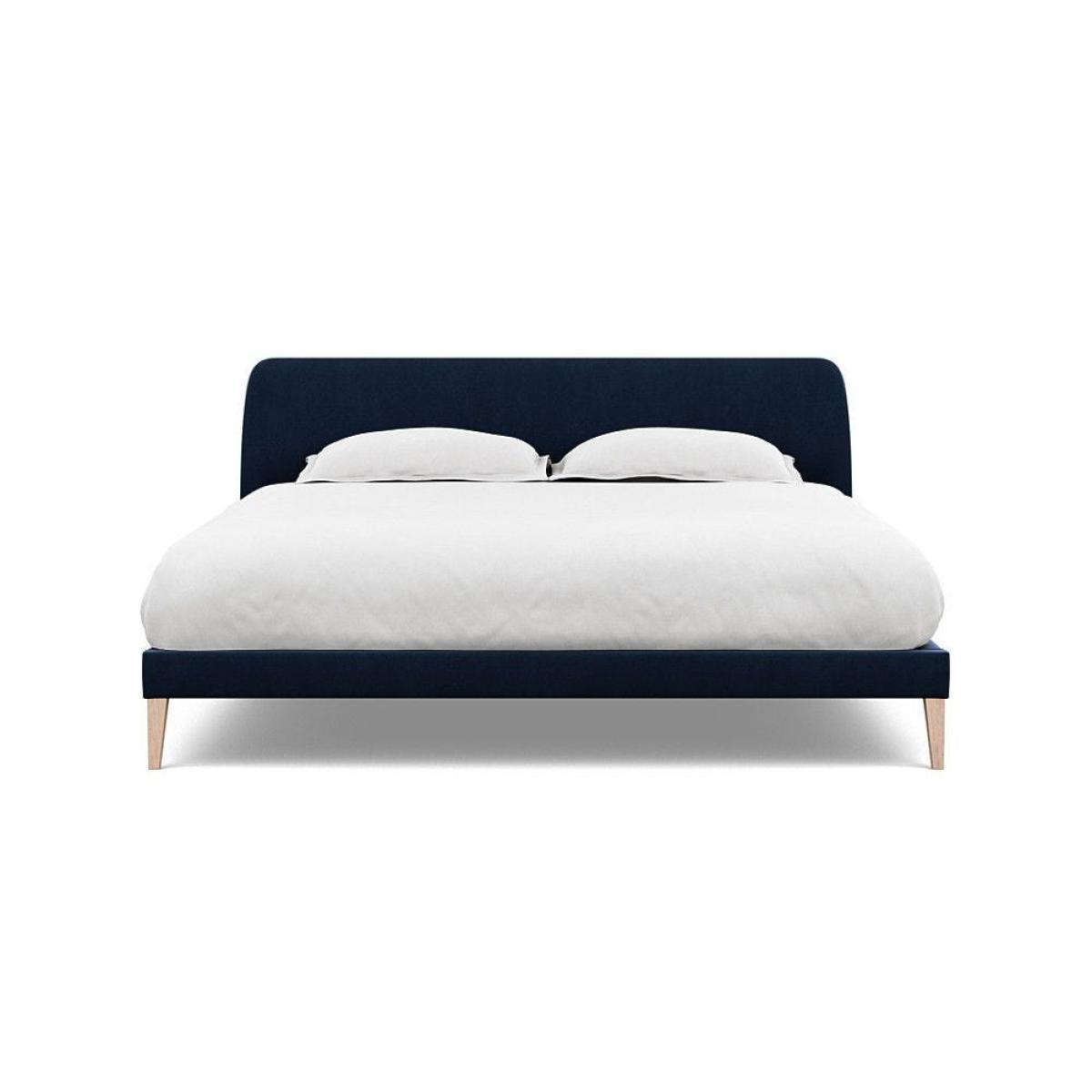 Heal's Wallis Bed Double Velvet Grape Walnut Feet - Heal's UK Bedroom Furniture – image 65