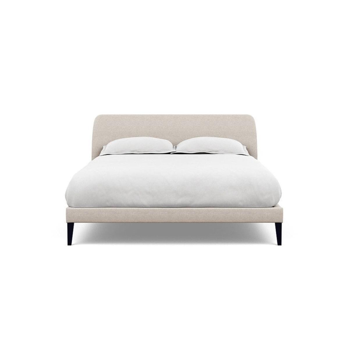 Heal's Wallis Bed Double Velvet Grape Walnut Feet - Heal's UK Bedroom Furniture – image 73