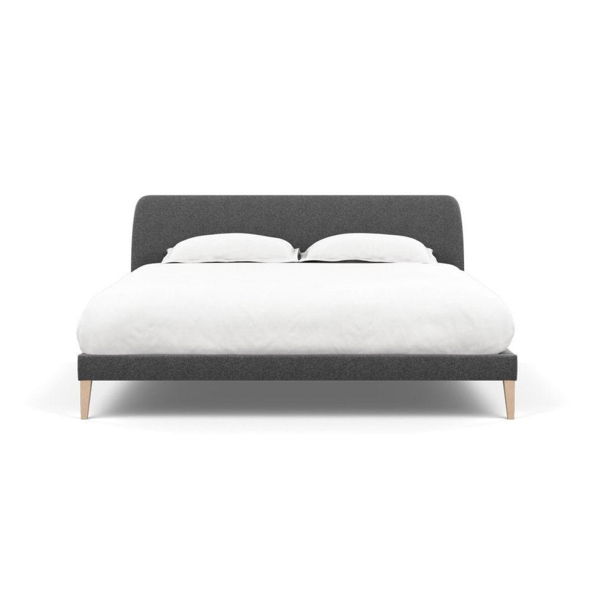Heal's Wallis Bed Double Velvet Grape Walnut Feet - Heal's UK Bedroom Furniture – image 76