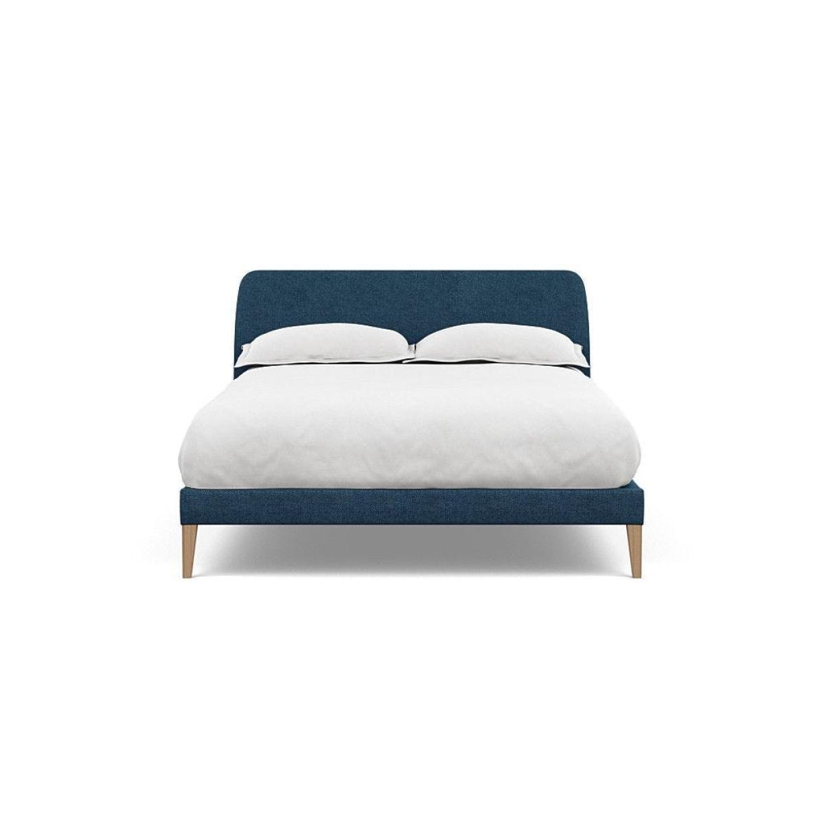 Heal's Wallis Bed Double Velvet Grape Walnut Feet - Heal's UK Bedroom Furniture – image 79